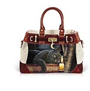 Witching Hour" Handbag With Lisa Parker Cat Artwor